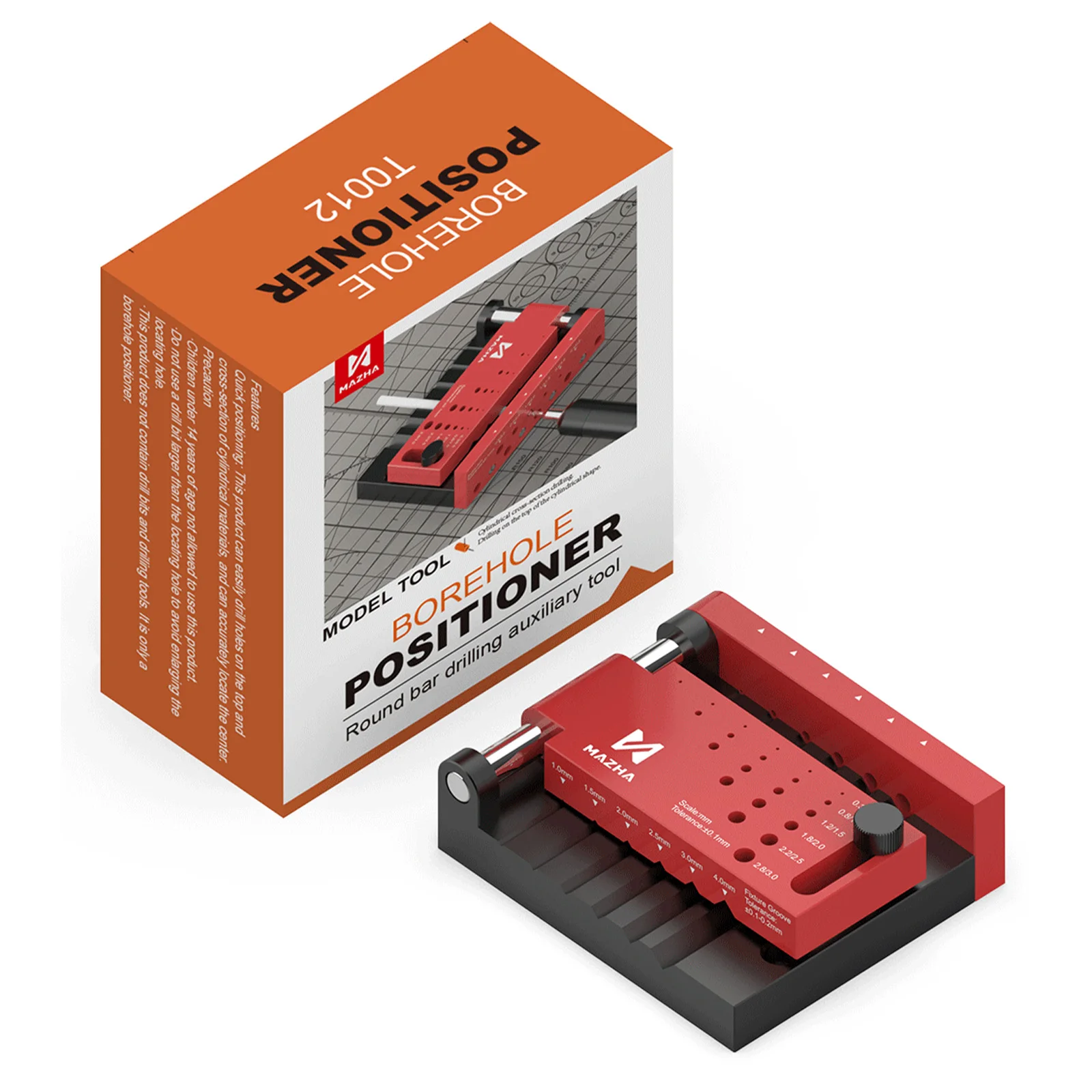 

MAZHA T0012 пластиковый позиционер для скважин, локатор, круглый стержень, центральное сверление, инструмент для DIY, хобби, аксессуары для изготовления моделей