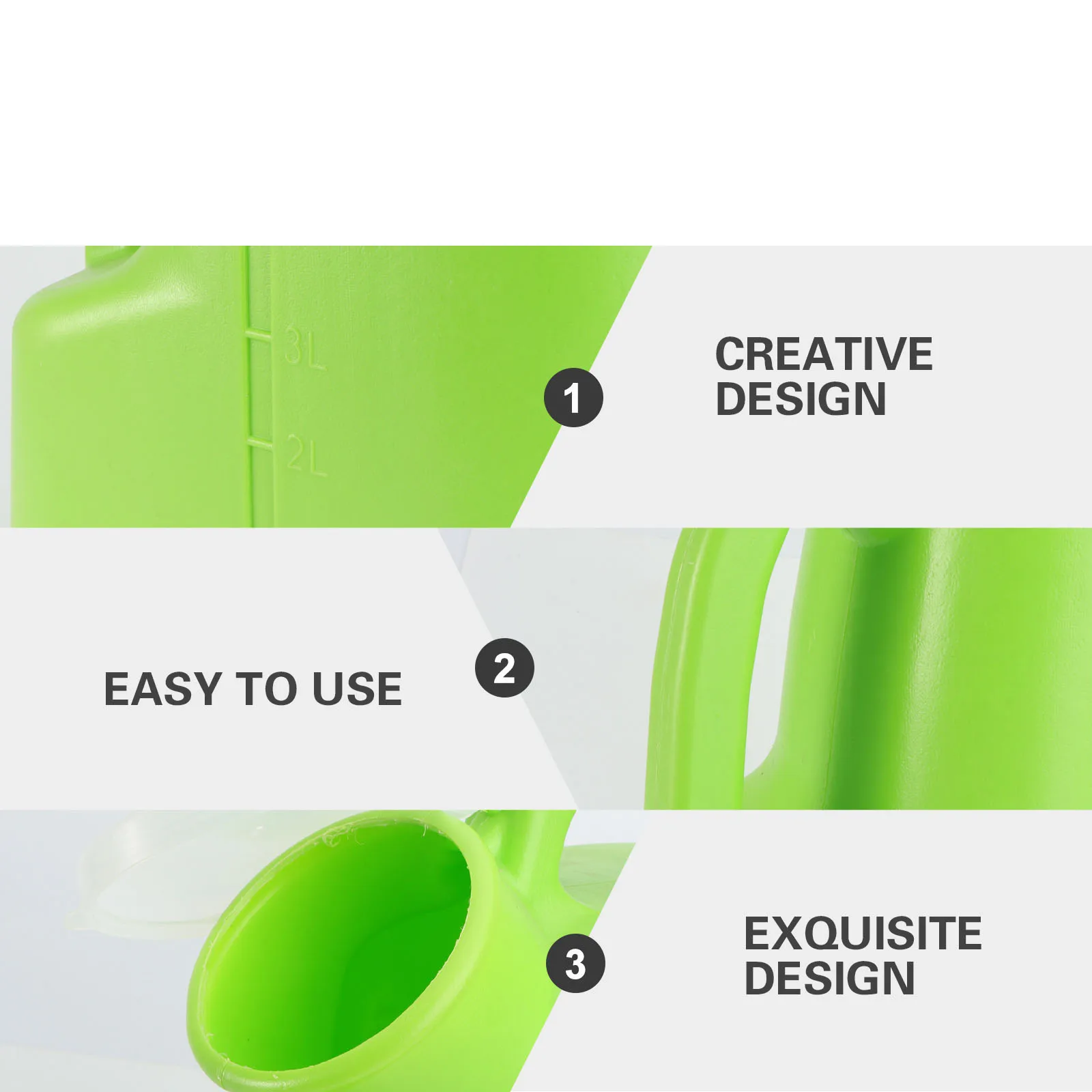 

Plastic Watering Can with Long Spout for Plants Flower Pot Durable Large Capacity Gardening Tool Simple Design