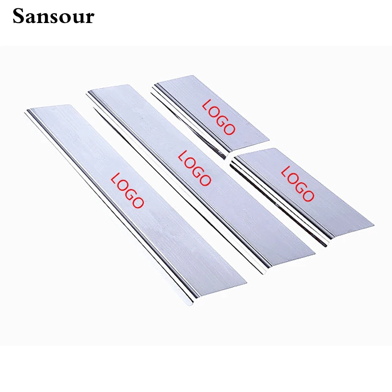 

Sansour 4PCS Car Door Sill Covers Door Step Sill Trim Cover Pads for Jeep Grand Cherokee 2011-2015