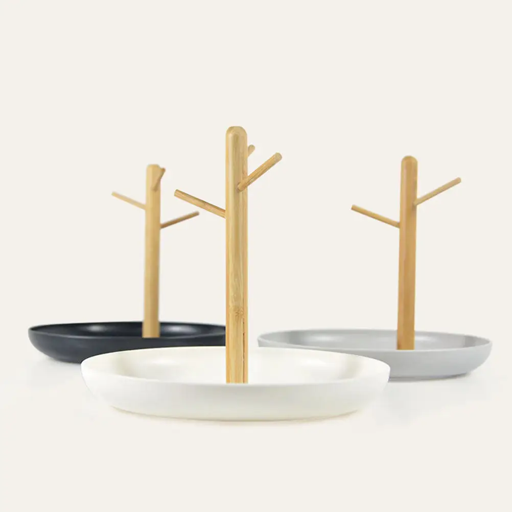 

1Pcs Premium Jewelry Display Rack Necklace Holder Earring Stand Ring Holder Keychain Storage Desktop Ornament Home Sundries