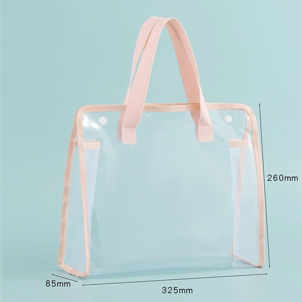 A4 File Organizer Handbag PVC Book Storage Bag Large Capacity Document Folder Business Portable Bags Students Office Supplies