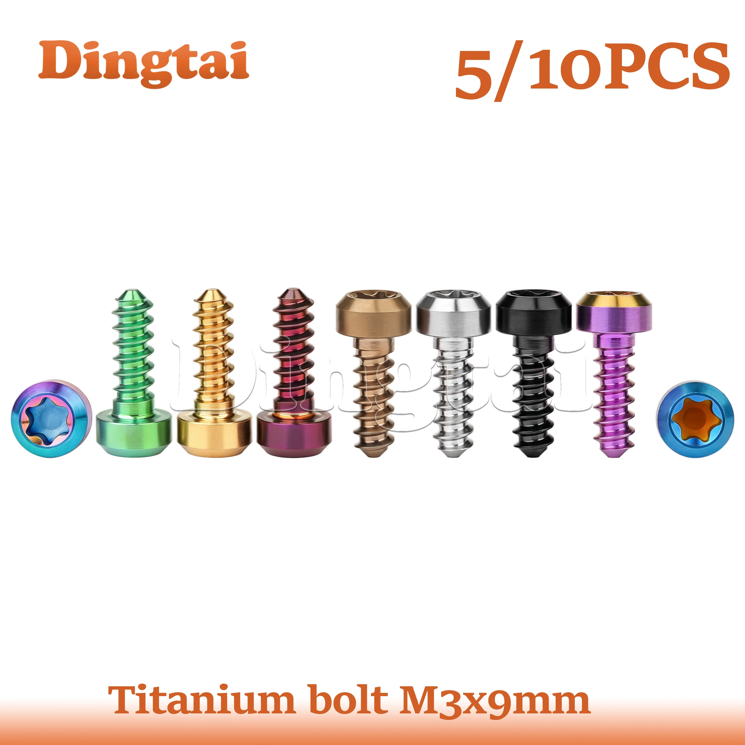 Titanium Bolt 5/10PCS  M3 Internal Hex Self-Tapping Screwmotorcycle and electric vehicle modification