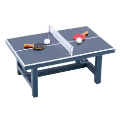 1 Set Of Mini Table Miniature Table Tennis Table Toys Miniature Sports Equipment Miniature Table Tennis Toys Simulation Props