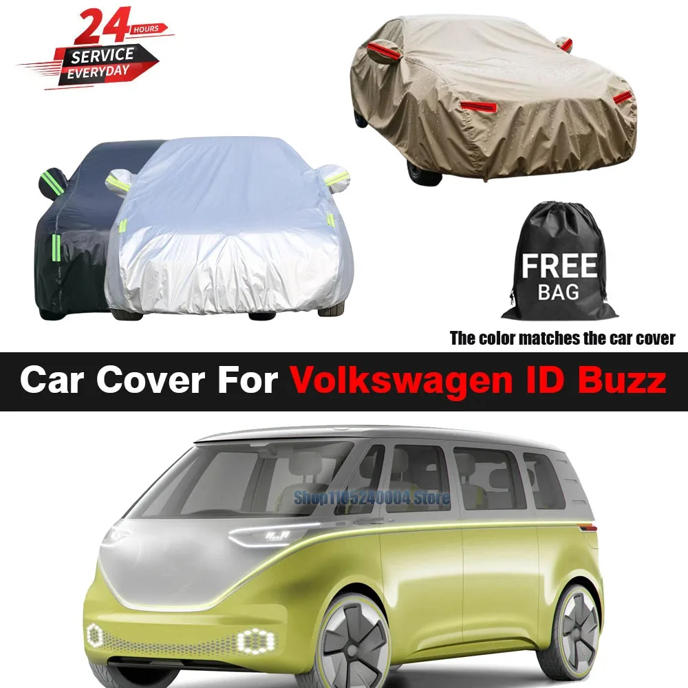 For VW Volkswagen ID Buzz 2022-2025 Waterproof Camouflage Car Cover All Weather Anti UV Sun Snow Rain Protection