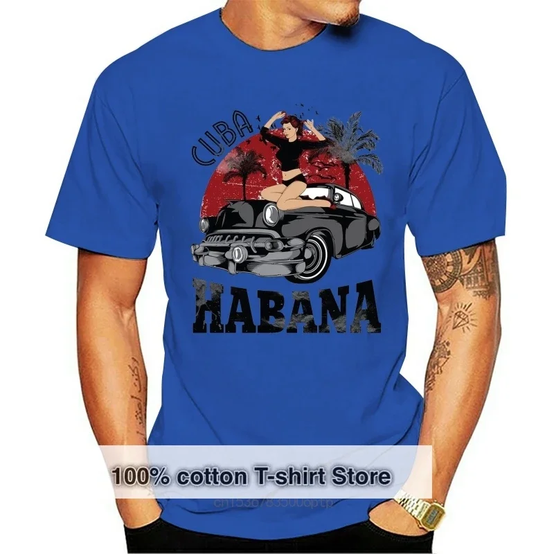 Cuba Habana Mens T-Shirt High Quality Tee Shirt