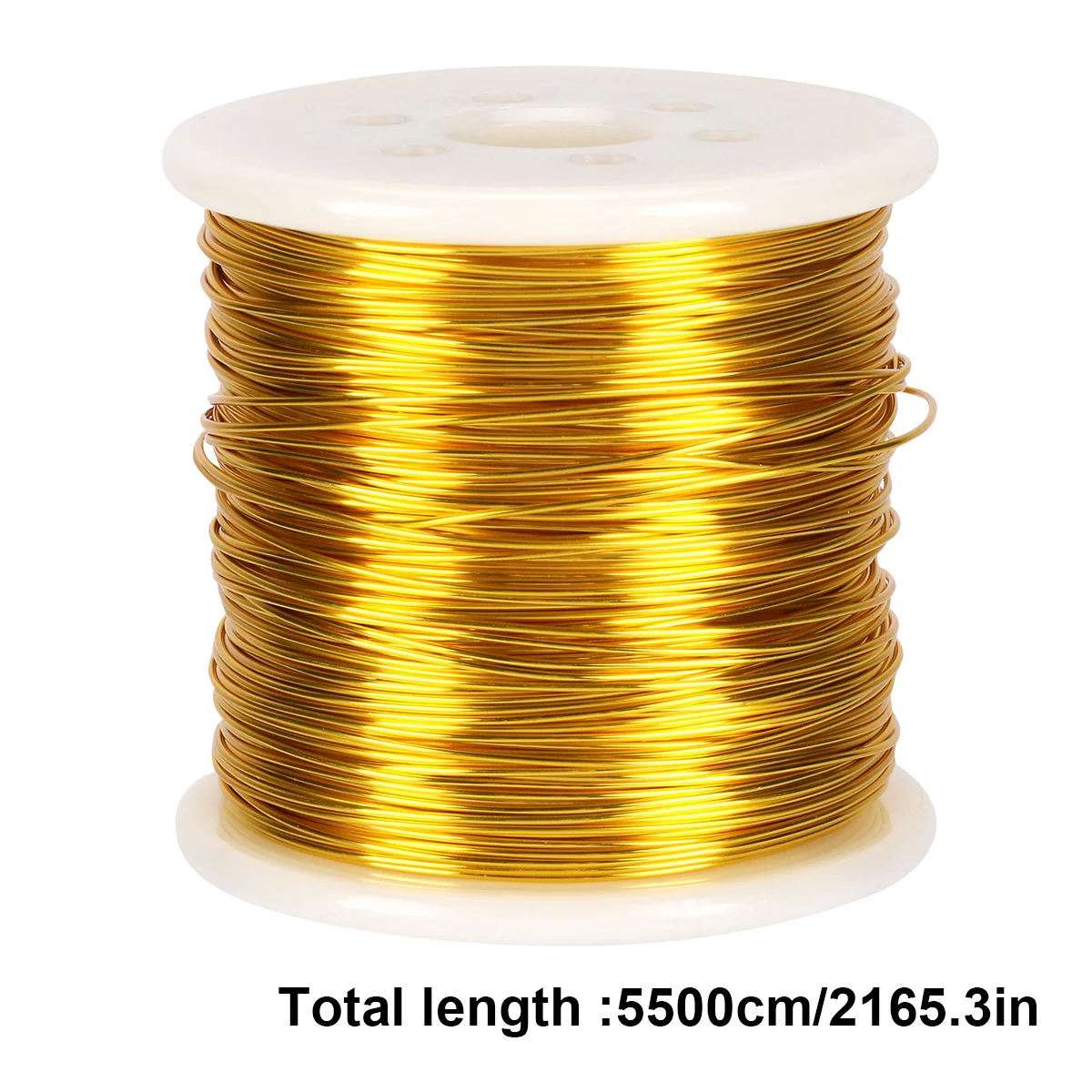 1 Roll Copper Wire Dark Gold Jewelry Wire 0.8mm Diameter 55M Length Flexible for Beading DIY Crafts Jewelry Making