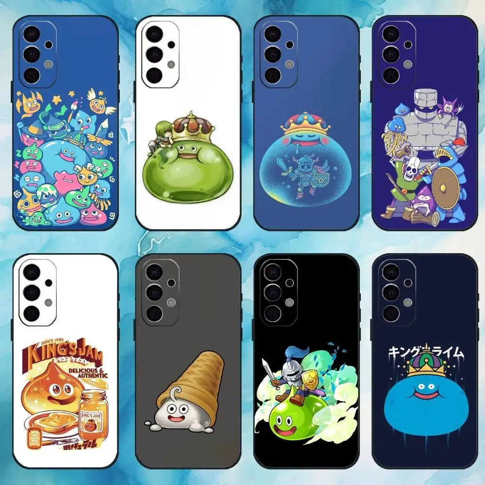 

D-Dragon Q-Quest Slime Phone Case For Samsung Galaxy A73,A72,A71,A70,A53,A52,A51,Others Soft Black Cover