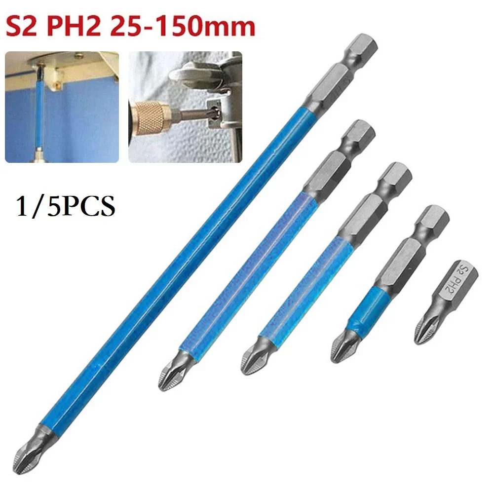 Drill Bit Hexagon Shank Electric Hand Tools Hex Shank Magnetic Screwdriver 1/4 Inch 25/50/70/90/150mm Brand New