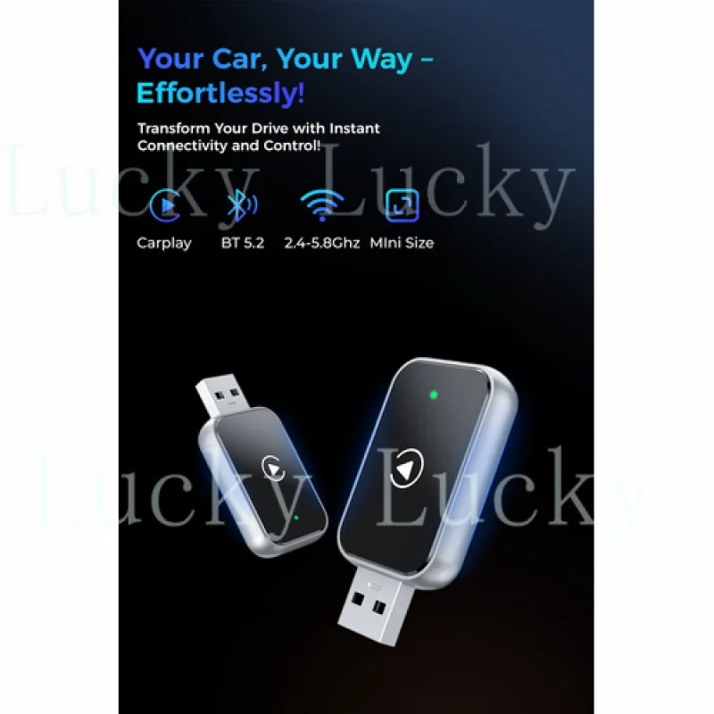 

Беспроводной адаптер FLEAVER для CarPlay: преобразует проводной CarPlay в беспроводной для iPhone