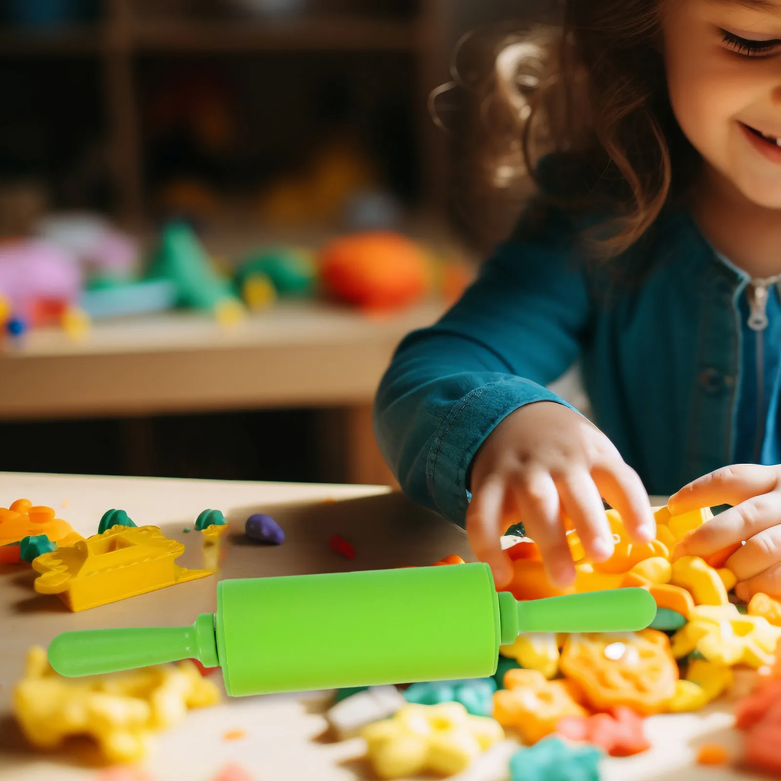 

Набор из 4 разноцветных скалек для пластилина: инструменты для детского творчества, развития мелкой моторики, увлекательные аксессуары для занятий рисованием