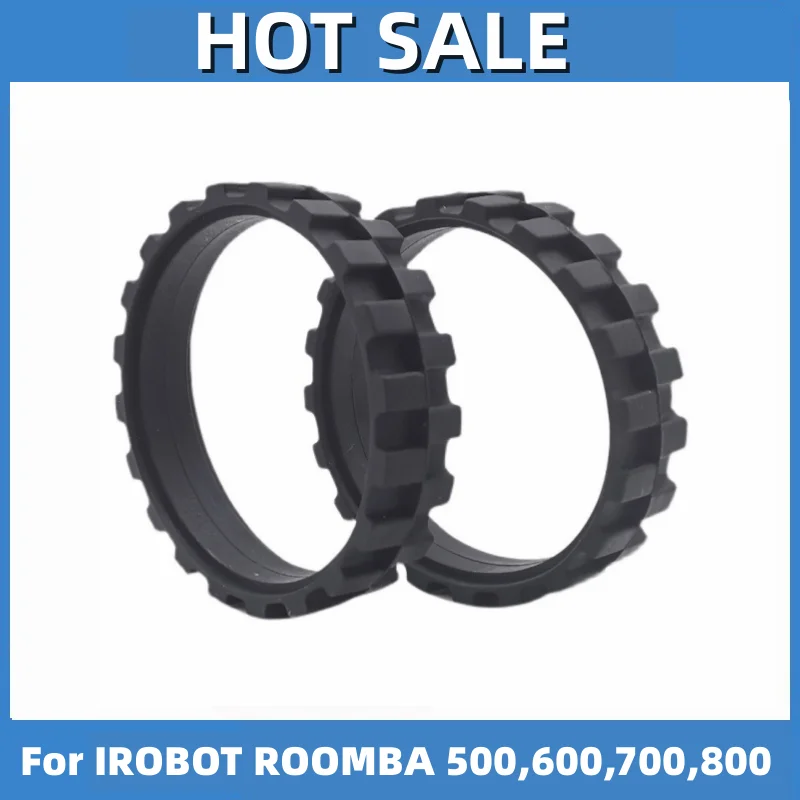 Tires for IROBOT ROOMBA Wheels Series 500, 600,700, 800 and 900,E5,I7+,S9,IROBOT 676,980,698 Anti-Slip irobot roomba accessories