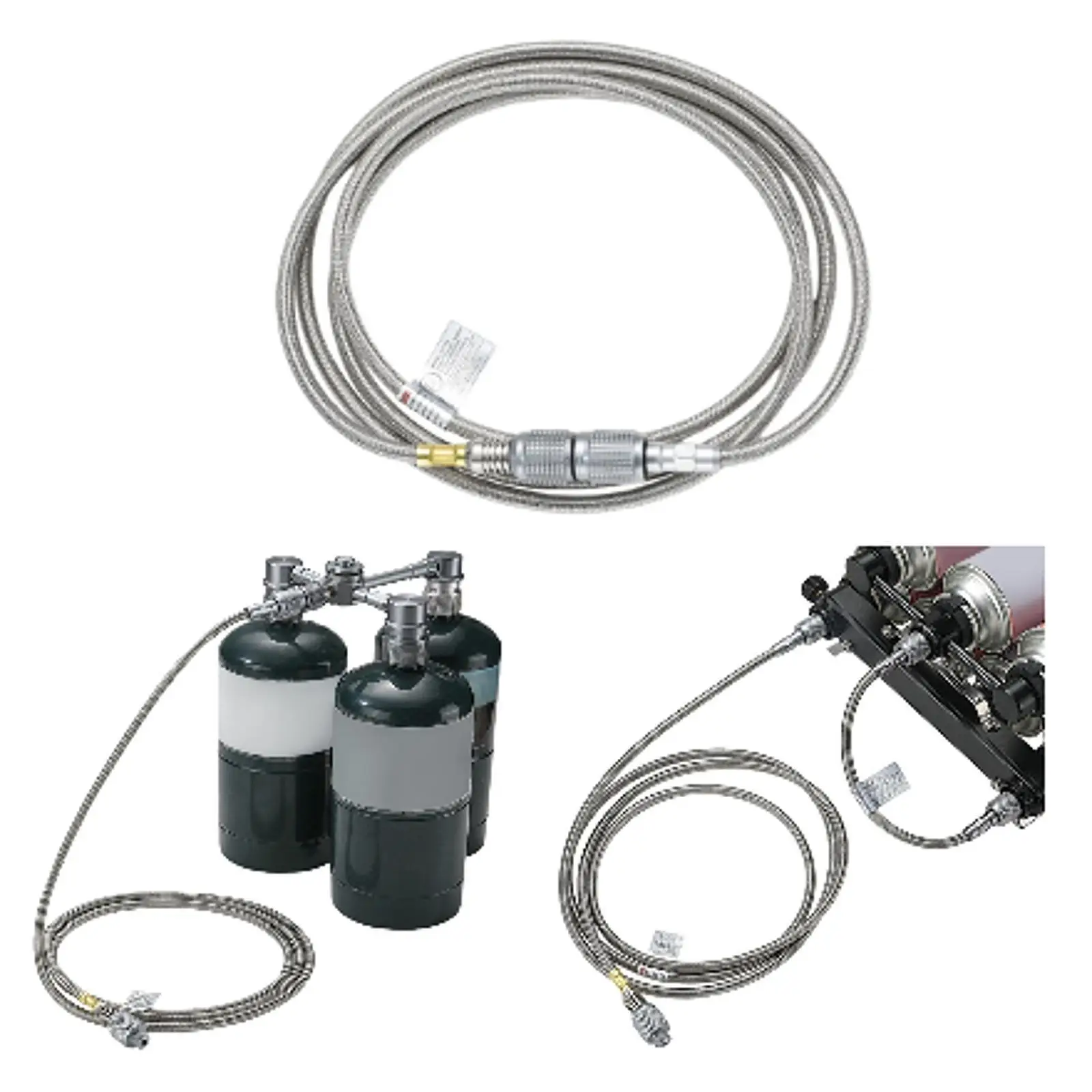 Propanes Tank Adapter 2M 50cm Length Universal Extension Tube Gas Refill Adapter