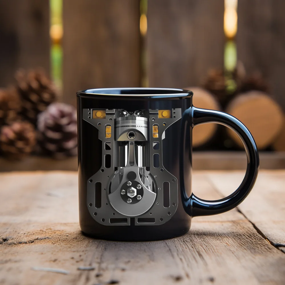 Mechanic Engine Ceramic Mug Coffee Cup Men's Water Cups 11oz