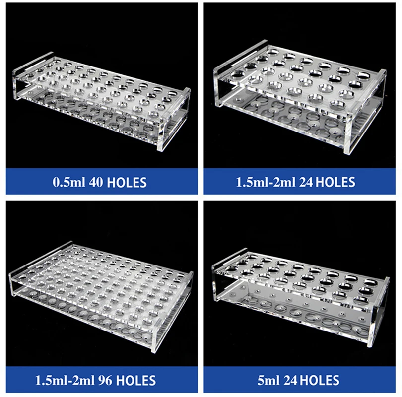 

Organic centrifuge tube rack plastic double-sided centrifuge tube rack multi-purpose rack 6/8/10/12/20/24/40/48/96 holes