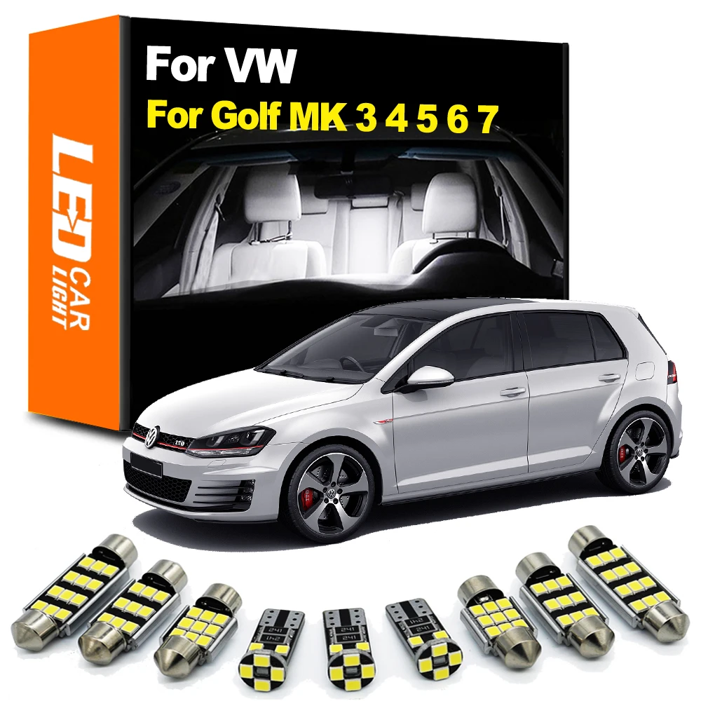 Zoomsee Interior LED For Volkswagen VW Golf 3 4 5 6 7 MK3 MK4 MK5 MK6 MK7 GTI GT Canbus Car Bulb Indoor Dome Reading Light Kit