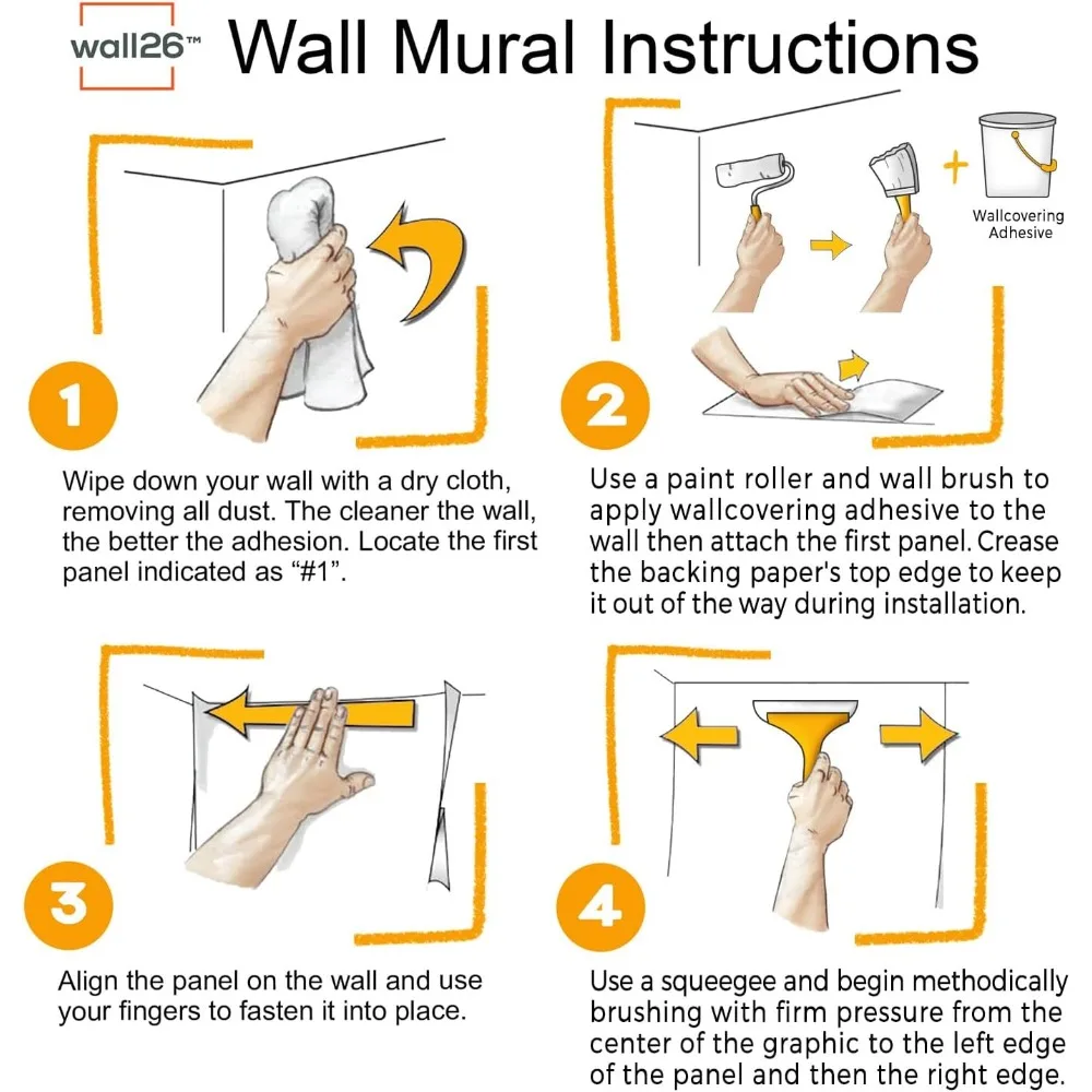 Adesivo da parete/muro murale La bella notte stellata di Van Gogh sognante, non staccabile e incollata, carta da parati non tessuta decorativa