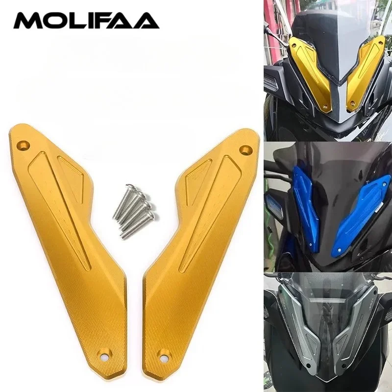 

Motorcycle Windshield Fixed Decorative Bracket For Yamaha Xmax 300 2023-2024 V2 Windscreen Installation Strip Cover Accessories