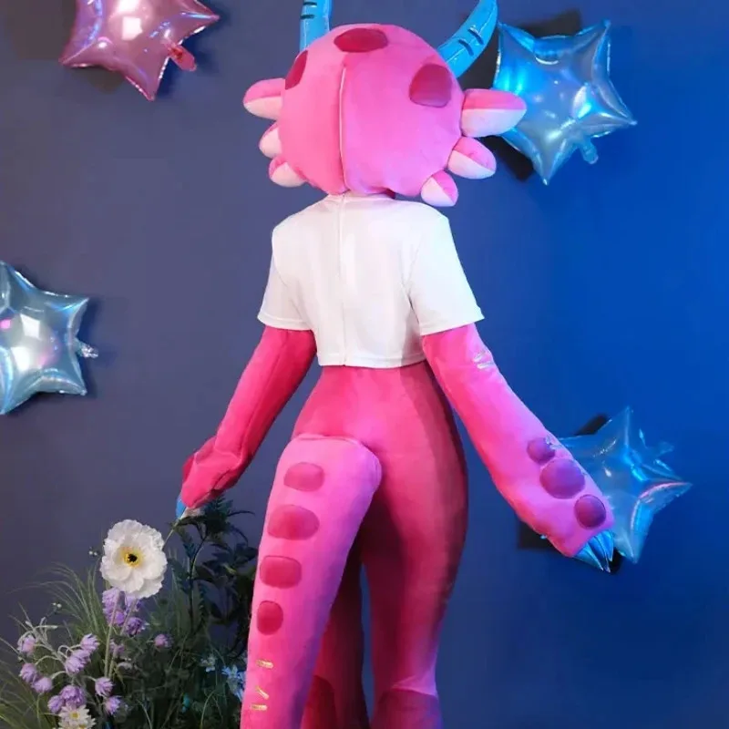 2025 aaa لعبة LOL Megathread زي النساء سوبر تأثيري المشجعين Neeko الوردي بذلة غطاء رأس الذيل دعوى هالوين C #4