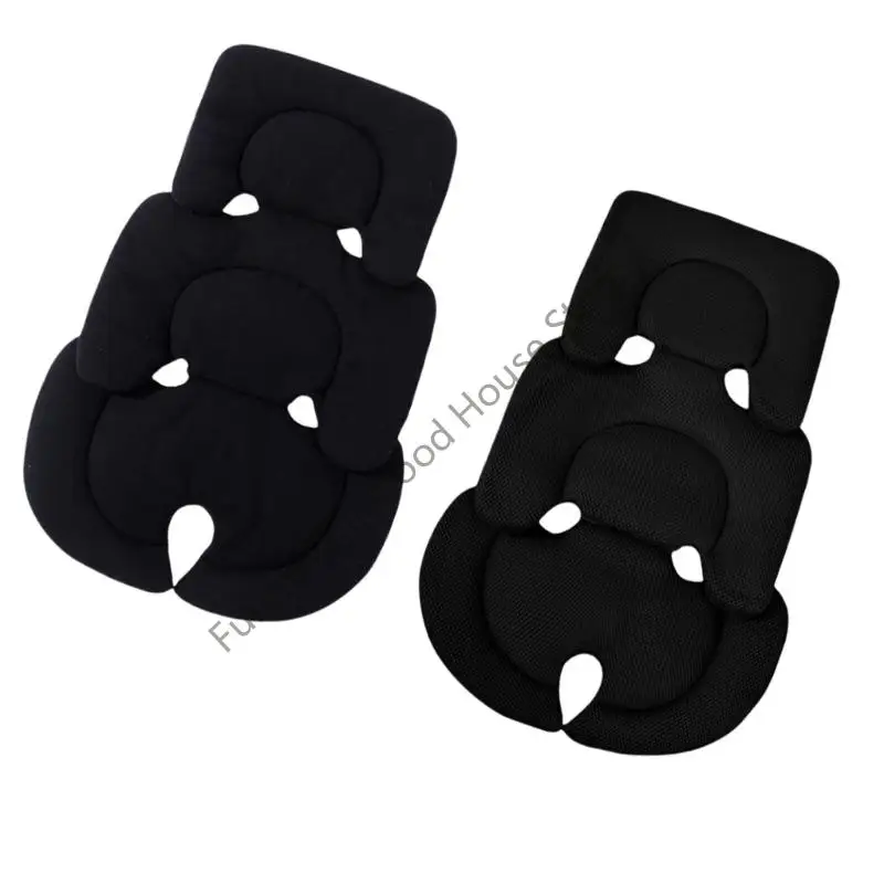 D0LA Breathable Baby Strollers Pad Universal Fitting For Different Models Nonslip Back Support With Comfortable Fleece