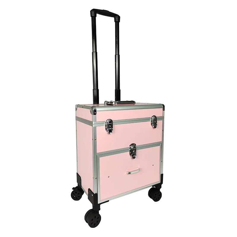 Trolley Luggage travel Cosmetic Trolley Case tattoo Storage Toolbox Professional Makeup Beauty and Nail Portable travel suitcase