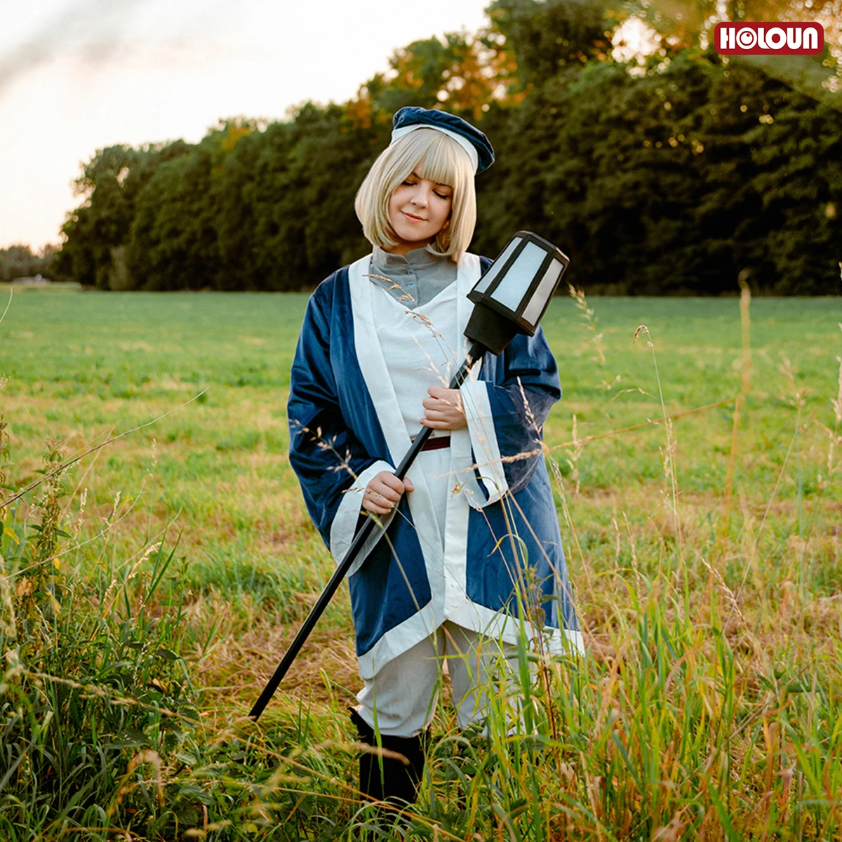 HOLOUN Delicious Anime Falin Touden Cosplay Costume Wig Cloak Tops Pants Hat Halloween Christmas Gift