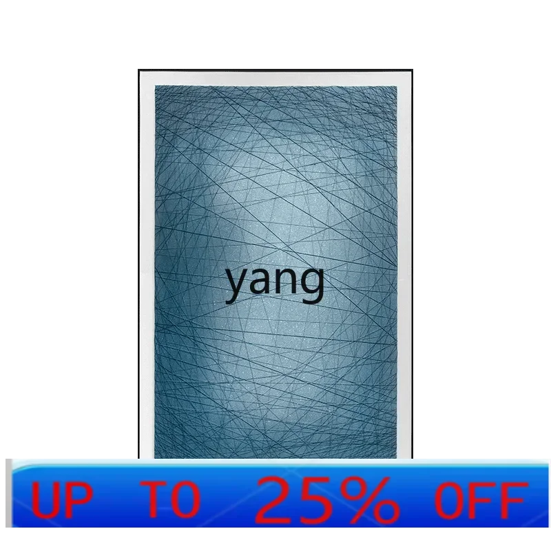 CX modern living room decorative painting wire drawing craft hand-painted dining room aisle entrance bedroom hanging painting