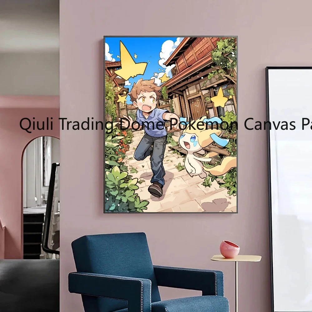 Klassische Leinwand drucke Pokemon modernes Wohnzimmer Kinder Geschenke Wand dekoration hängen Poster Spielzeug hochwertige Kunst Bild