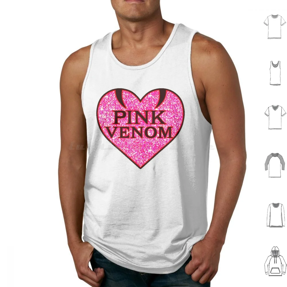 I Love Tank Tops Print Cotton Pink Venom Pink Venom Jisoo Kpop Born Pink Bp Taste That Pink Venom Jennie Lisa Black