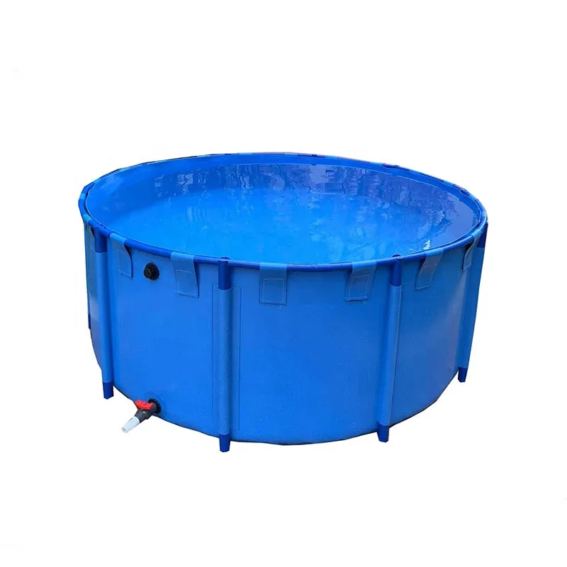 

Factory Hot Sale Indoor And Outdoor 1000L Plastic Pvc Fish Pond Flexible Fish Tank For Koi