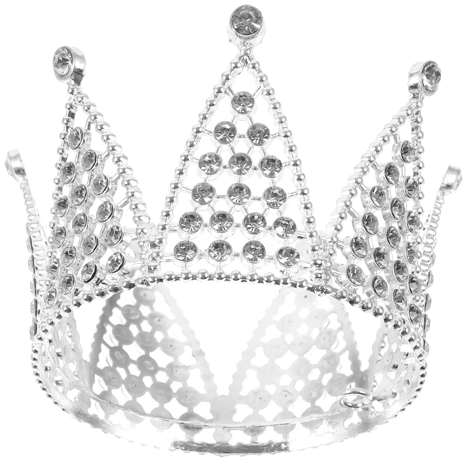 

Shiny Round High Quality Alloy Lightweight Bridal Headwear Wedding Tiara Crown For Women Rhinestone Crown Women Elegant