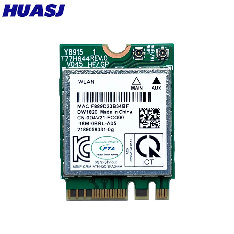 Tarjeta WiFi DW1820 NGFF 802.11ac Doble Banda Bluetooth - imagen 5
