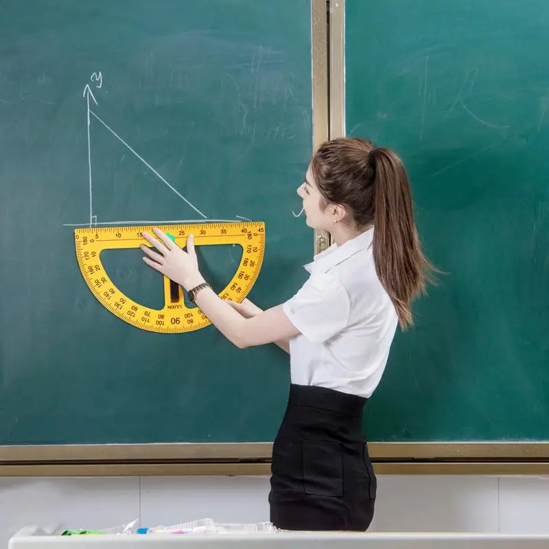 

Classroom Protractors For Teachers Math Teaching Tool Big Digital Design Large Chalkboard Teaching Protractor Compass Protractor