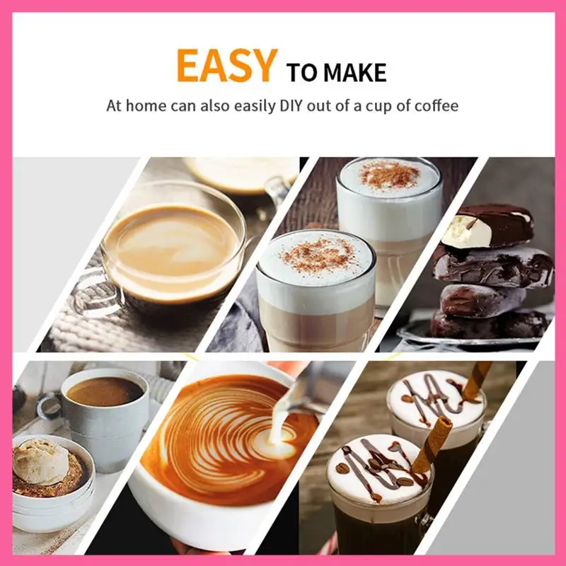 

1 PCS Electric Milk Frother Steamer Automatic Milk Steamer And Frother For Latte US Plug
