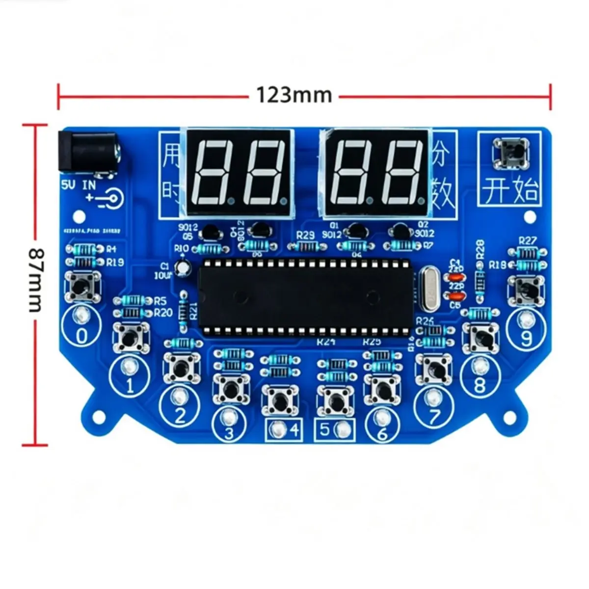 DIY Electronic Game Kits Whack-A-Mole Game Rapid Response Tester for Beginners and Hobbyists
