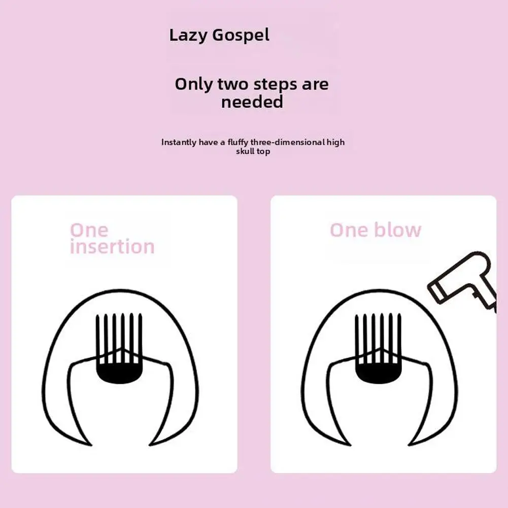 Tocado DIY, peine de plástico superior craneal alto, horquilla de raíz de pelo, Clip esponjoso para mujeres, Herramientas de Peinado para perezosos, accesorios para el cabello