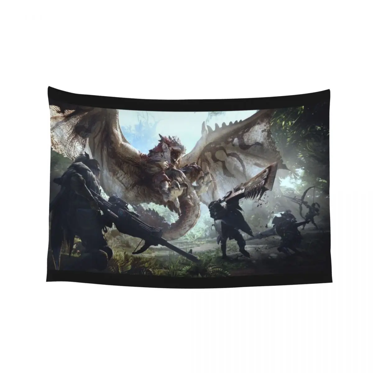 

Monster Hunter World Rathalos Tapestry Nordic Home Decor Room Decorating Aesthetic Decor Home Wall Hanging Wall Tapestry