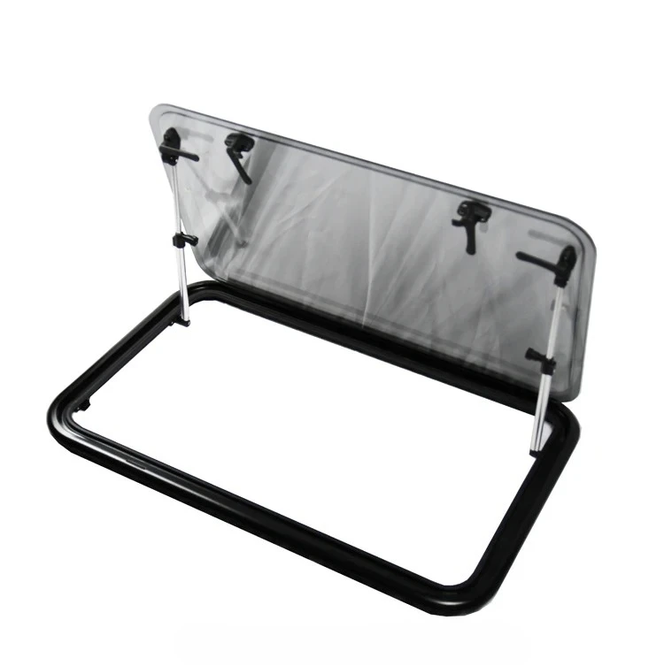 RV Accessories RV Side Round Corner Window with Blinds & Insect Screen UV Protection Double Glazed Acrylic Windows Custom Sizes