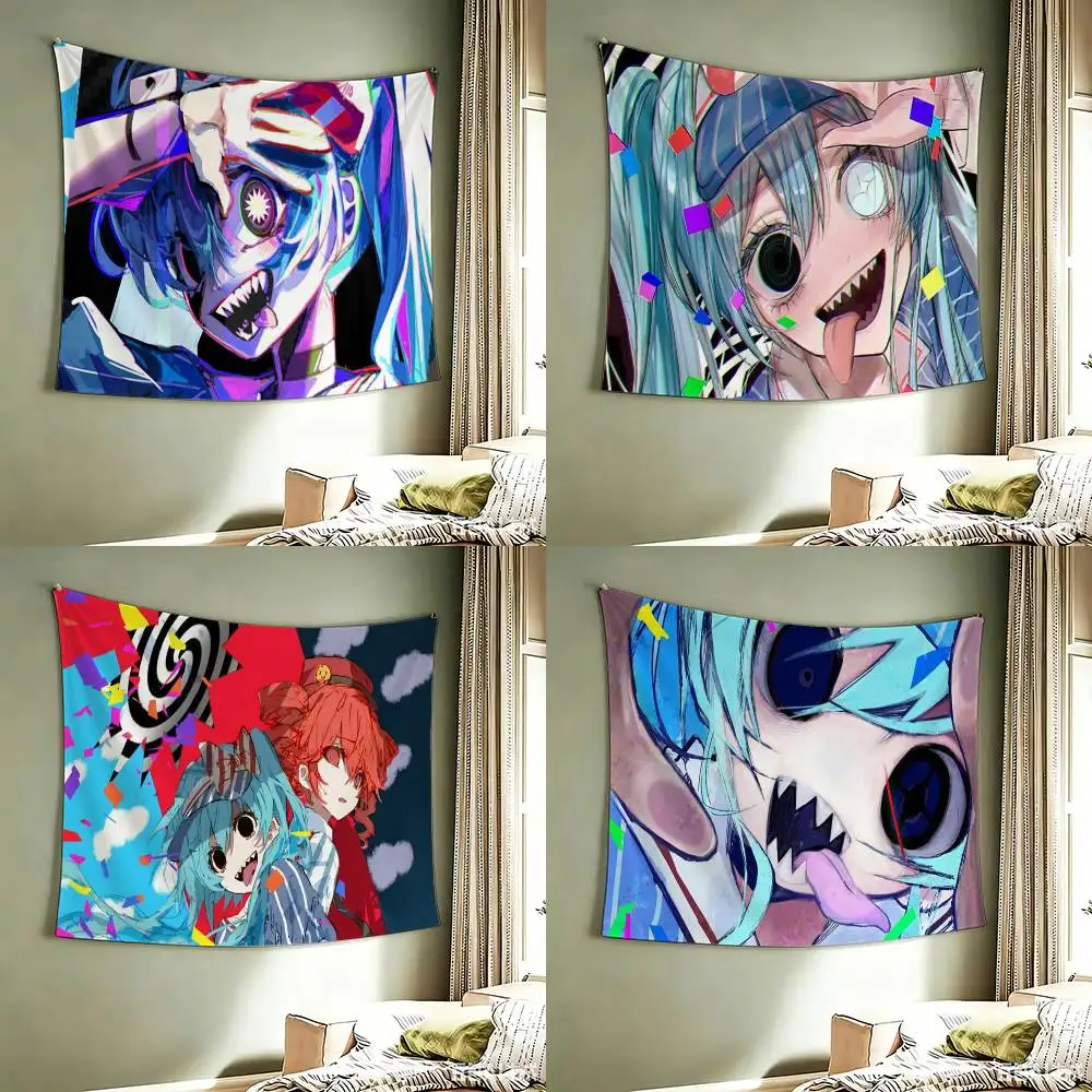Mesmeriseur ! Teto et Miku ! Décoration d'extérieur pour pique-nique et fête, style artistique, suspendue, au meilleur prix