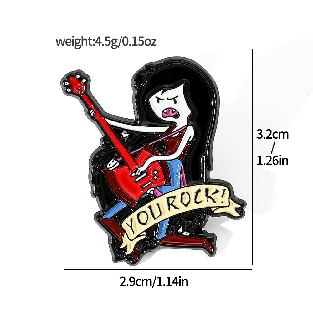 الكرتون مغامرة الوقت بروش لطيف أنيمي المينا دبوس موضة الحيوان شارة معدنية مجوهرات على ظهره الملابس والاكسسوارات