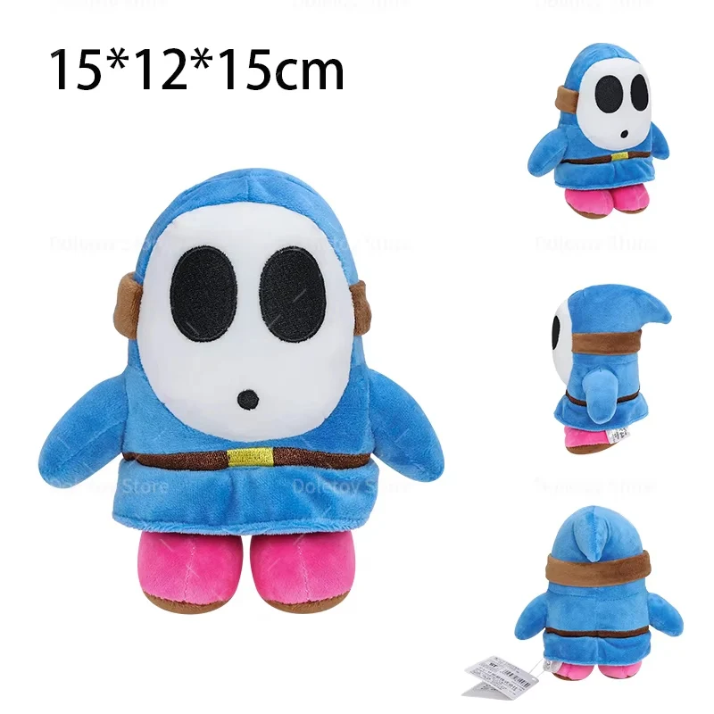 36 Styles Plush Toys Black Blue Shy Guy Chain Chomp Goombella Toad Nabbit Birdo Yoshi Kid Mario Classic Game Shy Guy Plush Dolls