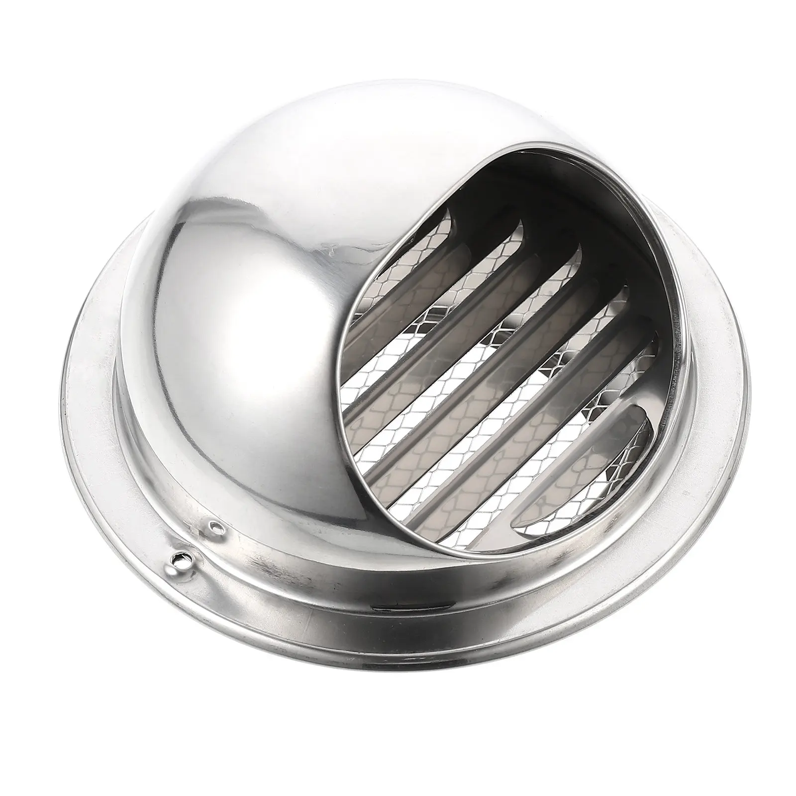 1Pcs Stainless Steel Vent Cap 304 Grade Rainproof Windproof Dustproof Rodent Proof Hemispherical Exhaust Cover for Kitchen Hood