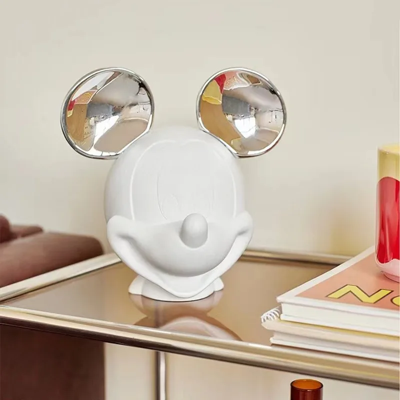 

Фигурки аниме Диснея, статуя Микки, мультяшный милый бюст, Микки, копилка, модель из смолы, декор стола, игрушки Диснея, скульптура, подарок