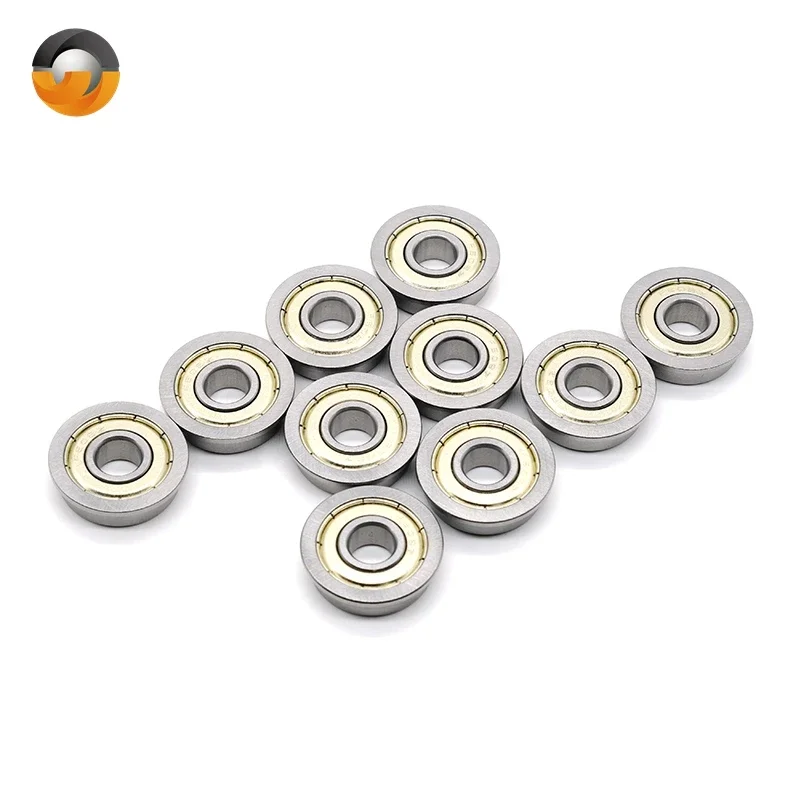 4PCS Flange Bearing F635ZZ 5*19*6mm chrome steel Metal Sealed High speed Mechanical equipment parts