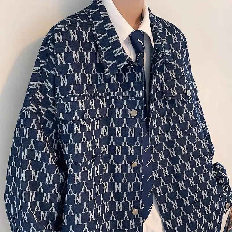 メンズ長袖春と秋のジャケット,ルーズフィット,イングリッシュスタイル,ストリートウェア,ラージサイズ,xxxl