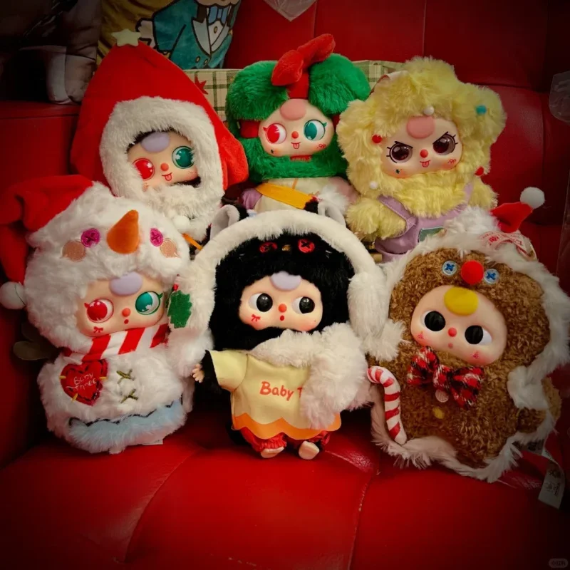 オリジナルベイビー スリー 100% ブラインドボックス クリスマス限定スタイル キャラクター ビッグベイビー ビニールドール カワイイ人形 トレンドトイ ミステリーボックス