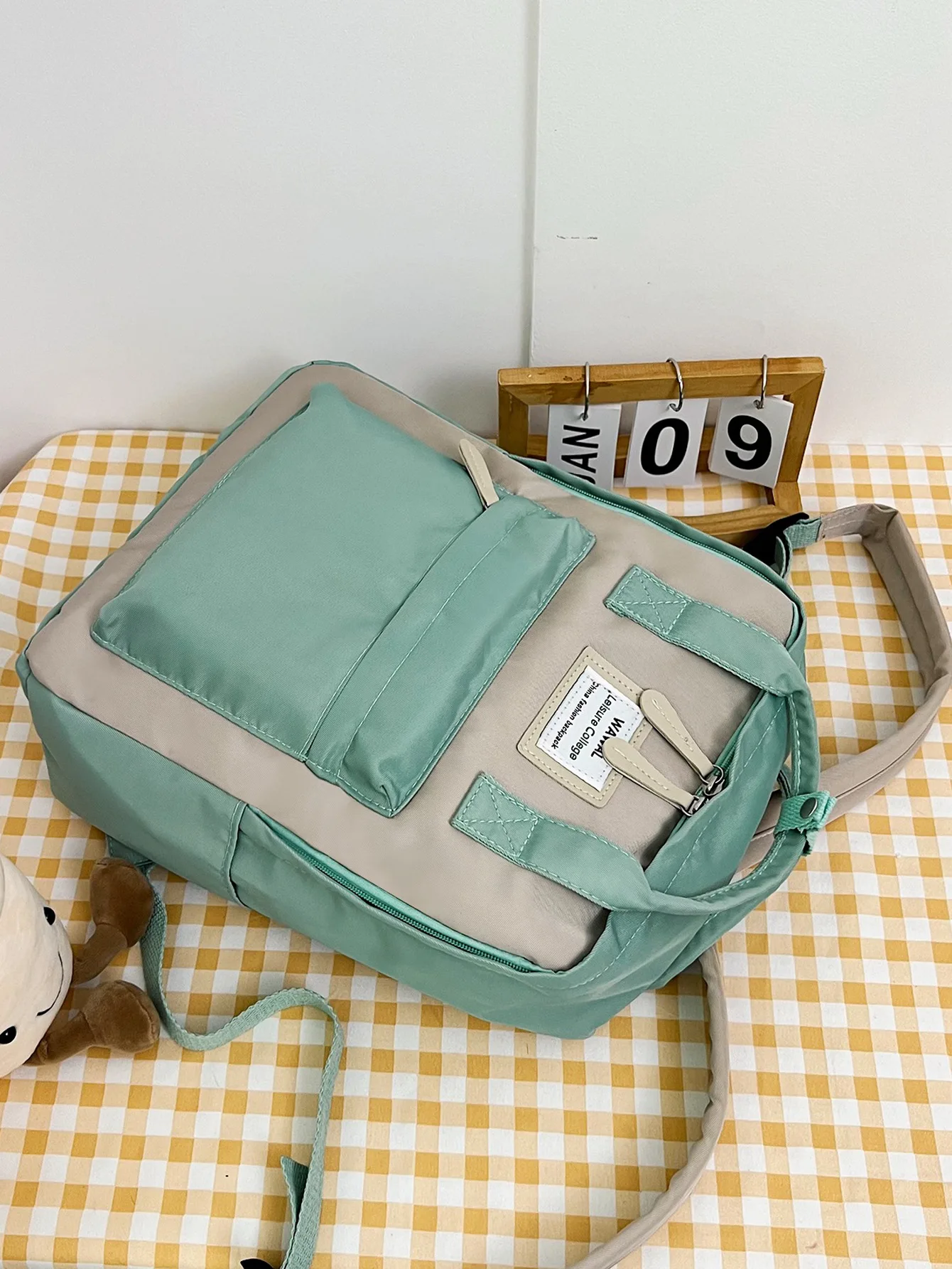 Neuer wasserdichter Studenten rucksack aus Nylon mit großer Kapazität für Männer und Frauen, maßge schneiderte Freizeit-Computer tasche
