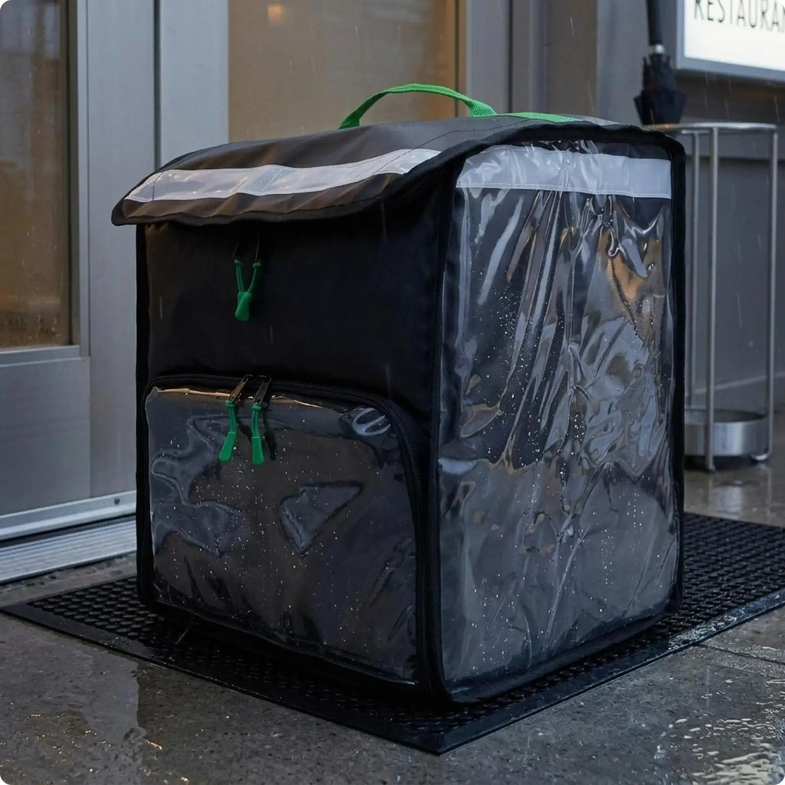 PVC Delivery Thermal Backpack Removable Divider for Food Delivery Transport