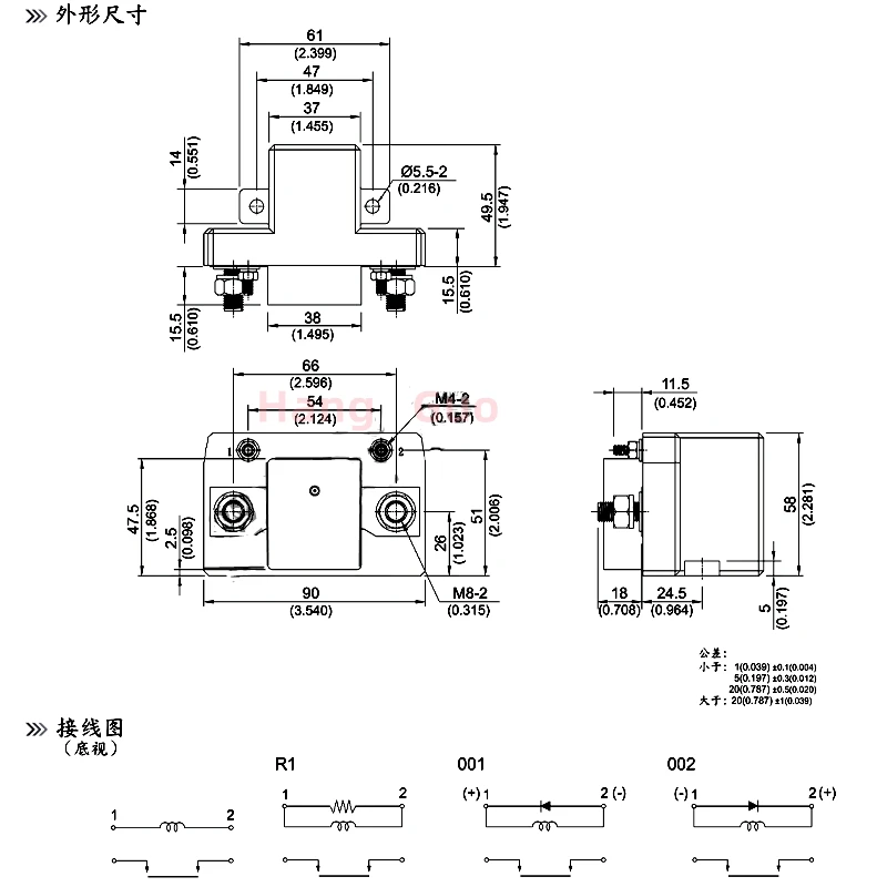 العلامة التجارية الجديدة والأصلية 409-1AH-V1 24VDC 409-1AH-C1 12VDC الطاقة الرئيسية التبديل 200A 12V 24V بدء التتابع #3