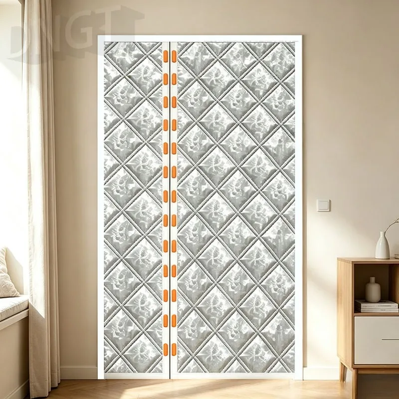 Customizable Side‑Opening Winter Cotton Door Curtain Double‑Layer Thick Thermal Blackout Wind‑Cold Proof Home Entrance Curtain