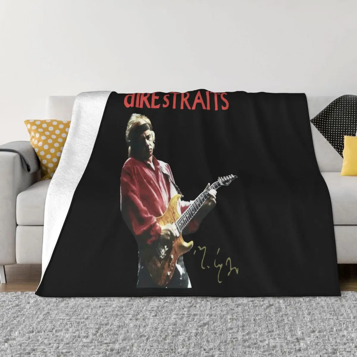 Dire Straits Mark Knopfler New Tour Concert Grose Size S 5Xl Man Crewneck Pattern Throw Blanket